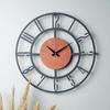 MUYIKA A Bunnela Silver, Red, Black Metal Color Wall Clock 50x50cm MDS-50