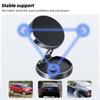 HdooLink Круглый складной магнитный автомобильный кронштейн на 360 ° для приборной панели автомобиля с GPS-навигатором для всех мобильных телефонов Автоматический магнитный вращающийся держатель-подставка