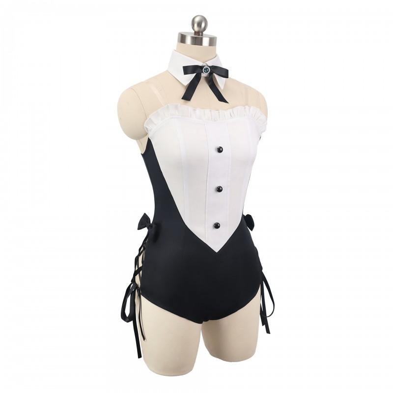 Ghost Cosplay Costume Bunny Girl Maid Outfit Pure Style Anime Role Play Clothing