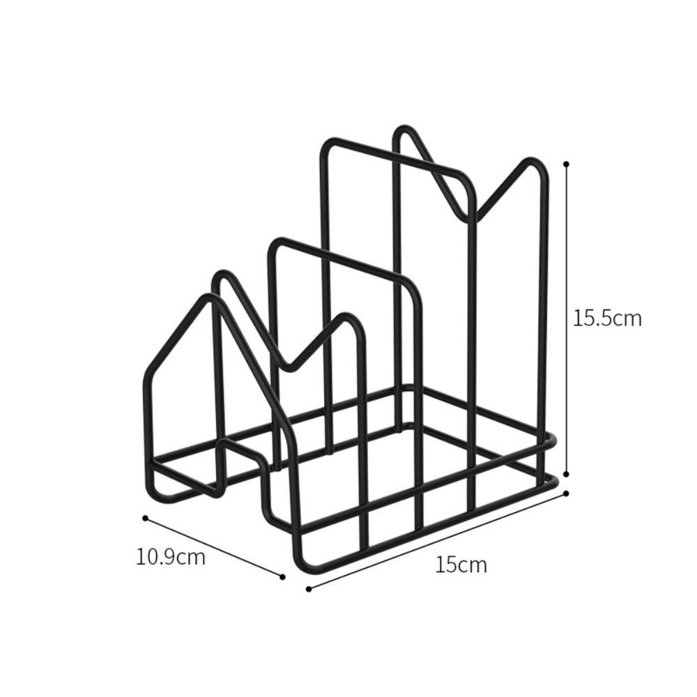 Multi Layer Kitchen Storage Rack Hollow Design Cutting Board Holder New Pan Lid Organizer  Kitchen