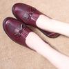 Women's Ladies Female Woman Mother Shoes Flats Genuine Leather Loafers Mixed Colorful Non Slip On Plus Size 35-41