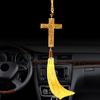 Crystal Jesus Christ Cross Car Pendant Car Ornaments Christianity Ornament Cross Pendant
