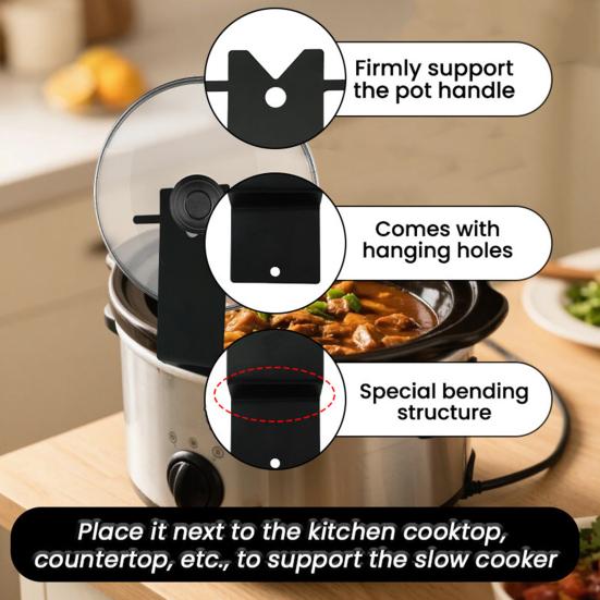 Держатель крышки мультиварки для плиты, полка для хранения крышки мультиварки, многофункциональный органайзер для кухонных принадлежностей