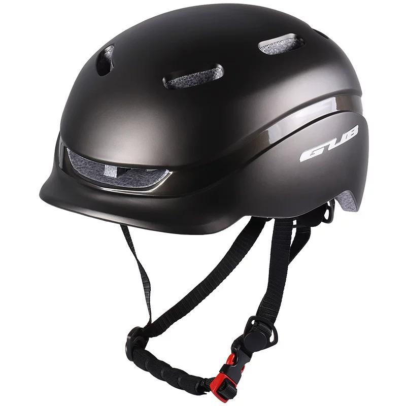 New Gub Mountain Bike Skateboard Helmet Integrated Neutral Cycling Helmet with Light Adjustable