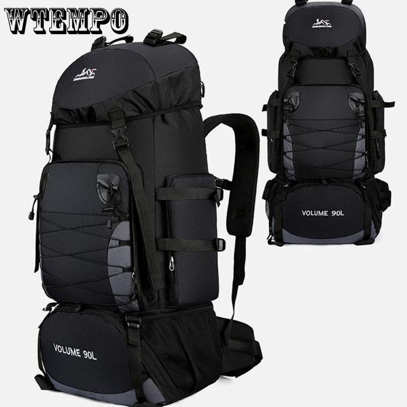 90L большой походный рюкзак, дорожная сумка, мужской и женский багаж, сумки на плечо для пешего туризма, альпинизма, треккинга, мужская дорожная сумка