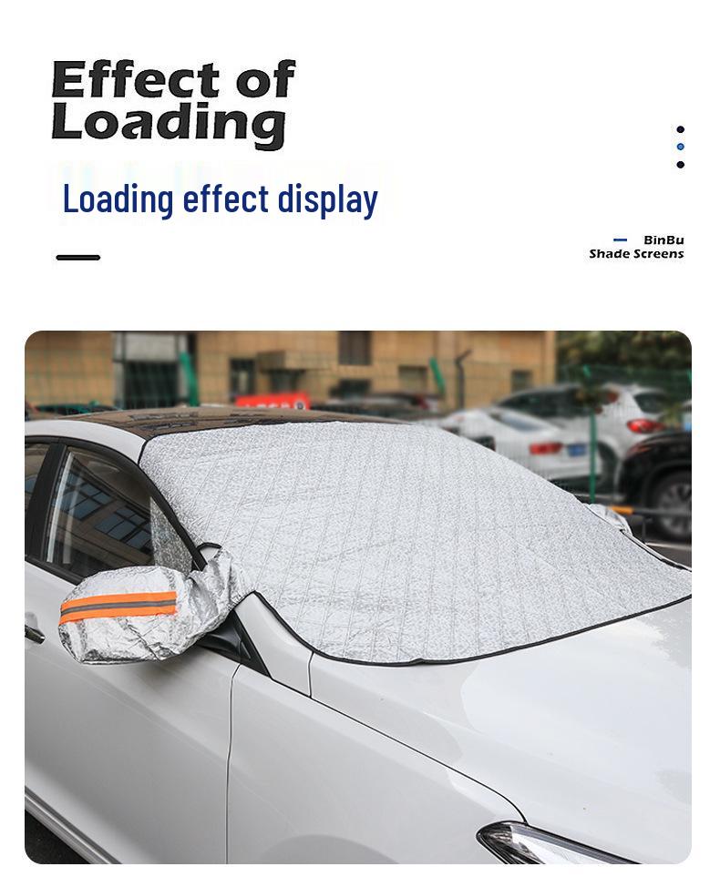 Магнитный автомобильный снегозащитный экран и солнцезащитный козырек для лобового стекла - Теплоизоляция, Ветрозащита, Защита от замерзания