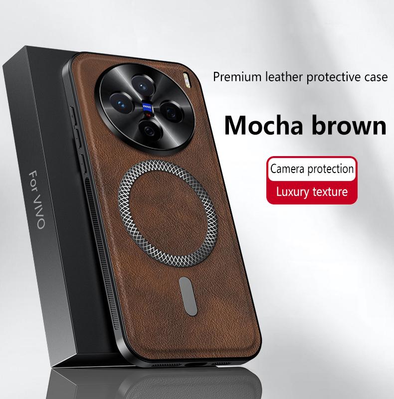 Для VIVO X200 X200 Pro X200 ProMini X200S X200 Ultra кожаный чехол-книжка с магнитной застежкой, водонепроницаемый, противоударный, с защитой от отпечатков пальцев