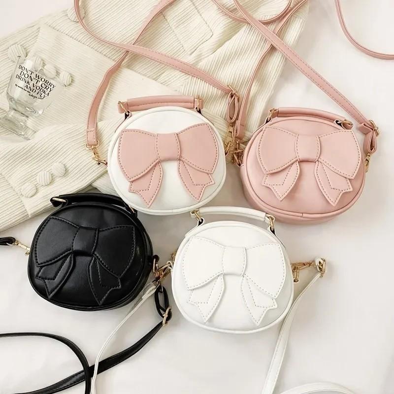 Dimensional Three Butterfly Knot Bag Simple Pattern Girl Children School Bags