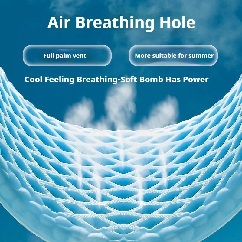 Mesh Breathable Insoles for Shoes Men Summer Cool Insole Feet Running Sports Shock Absorption Shoe Sole Memory Foam Shoes Pads