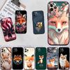 AQ53 Fox funny Art Soft Shell Phone Case for Redmi Note 13 14 Pro+ Plus A3 A3X 13X 13C 13R 14S 14C 14R