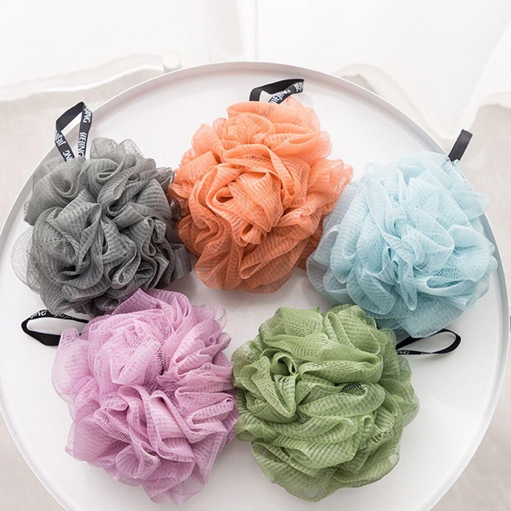 Сетчатый шарик-губка для ванны, не рассеивающийся сетчатый шарик для душа, прочный шарик для душа, удаляющий грязь