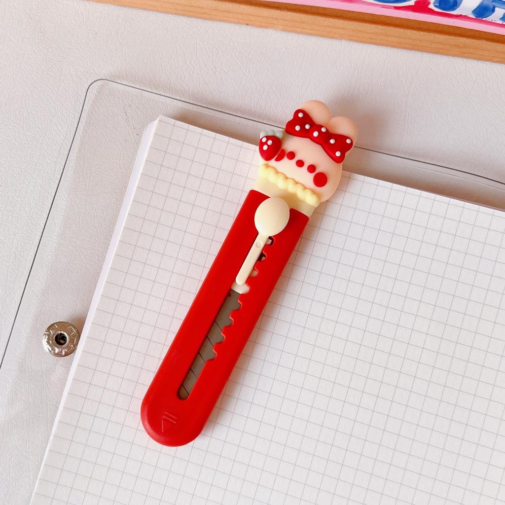 Мини практичные ножи Kawaii цветы резак для бумаги выдвижной открывалка для конвертов портативный карманный нож офисные принадлежности