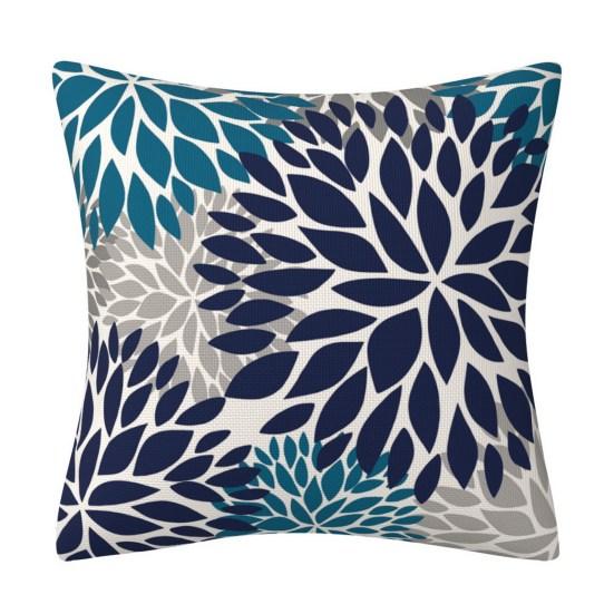 45x45 см современная квадратная подушка Shams с цветочным узором наволочка со скрытой застежкой-молнией диван наволочка для дома