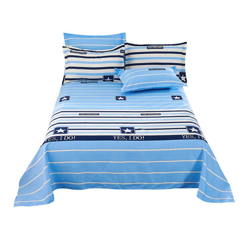 Brushed Duvet Cover & Sheet Set for Single/Double Beds - Ideal for Student Dorms