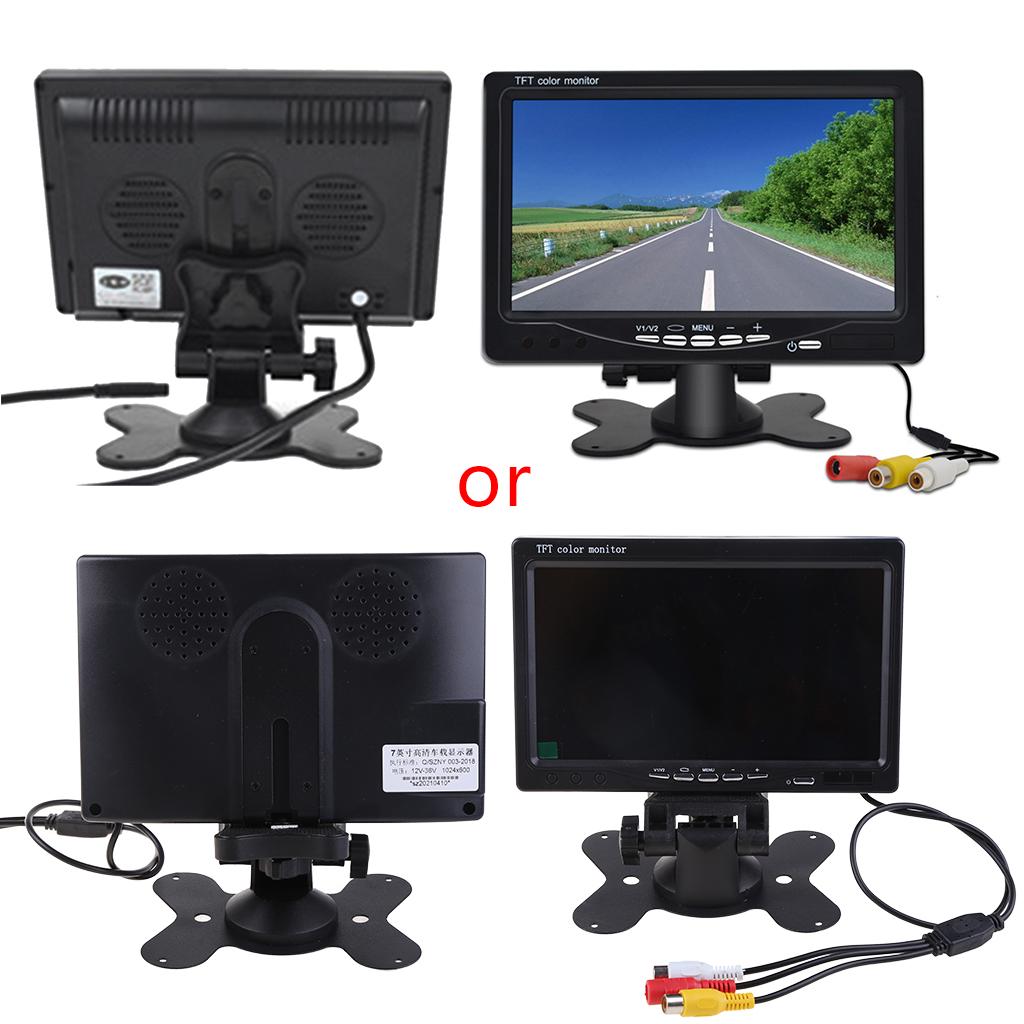 7-дюймовый TFT LCD монитор со светодиодной подсветкой для автодома, автомобиля, камеры заднего вида, широкий угол обзора