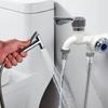 Toilet Faucet Double Outlet Double Control 2-in-1 Faucet Home Bathroom Hose Irrigation Accessory Plastic Connector