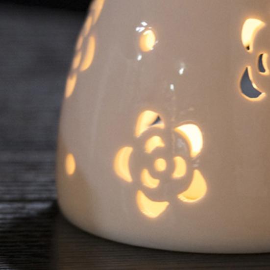 Керамический подсвечник для чайных свечей, большая емкость, горелка для эфирного масла, термостойкий воск