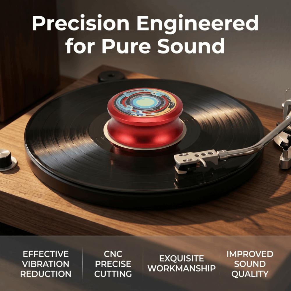 with Silicone Bottom Pad Record Weight Clamp for Vibration Damping Record Weight Stabilizer HiFi