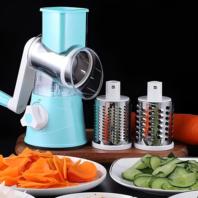 Kitchen Multifunctional Vegetable Slicer Fruit Cutter Cheese Shredder Tabletop Rotary Drum Grater 4