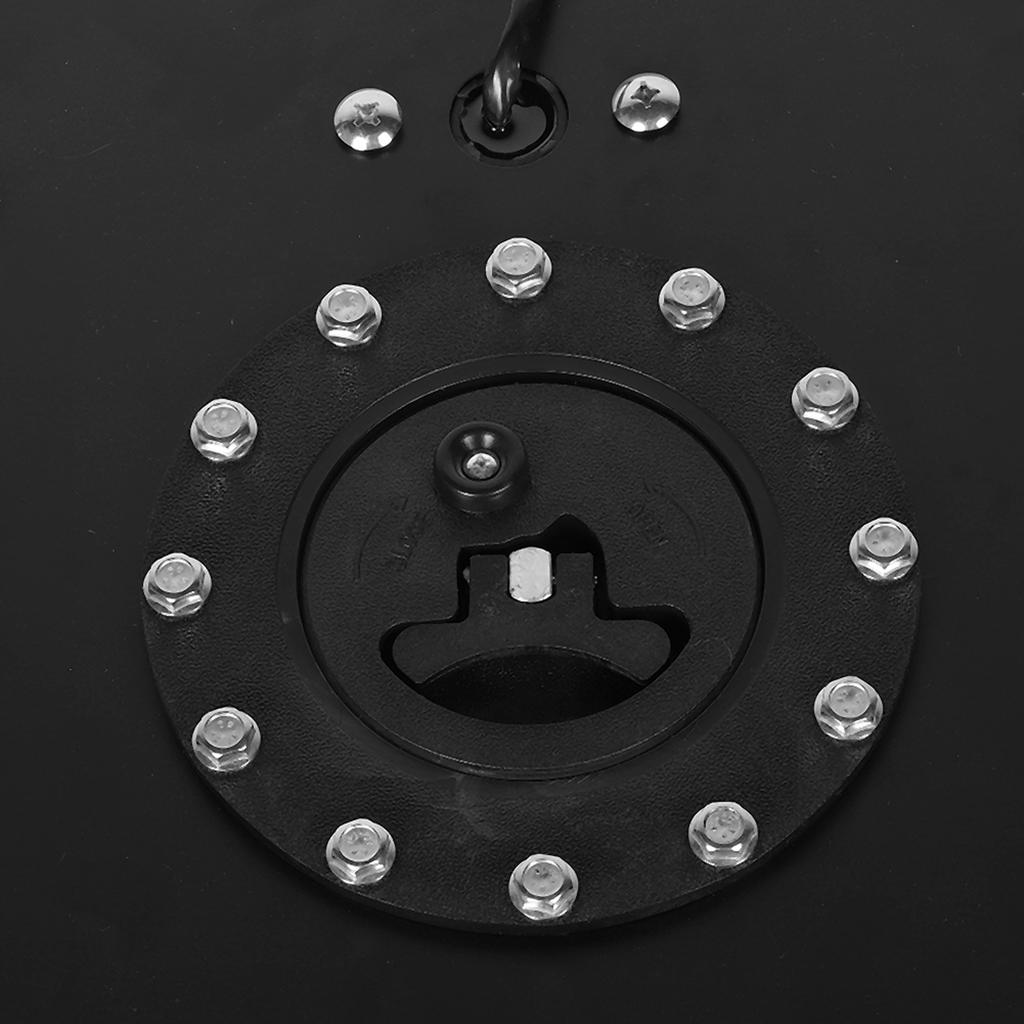 5 Gallon Universal Aluminum Fuel Cell Gas Tank Black Practical Auto Car Accessory