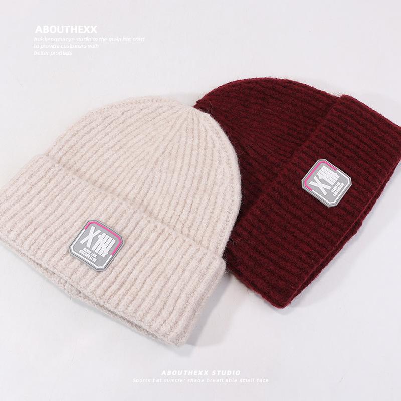Hats for Women Warm Knitted Hats Korean Style Fashionable and Versatile Student Outdoor Cold Wool Hats Japanese Cold Hats Men