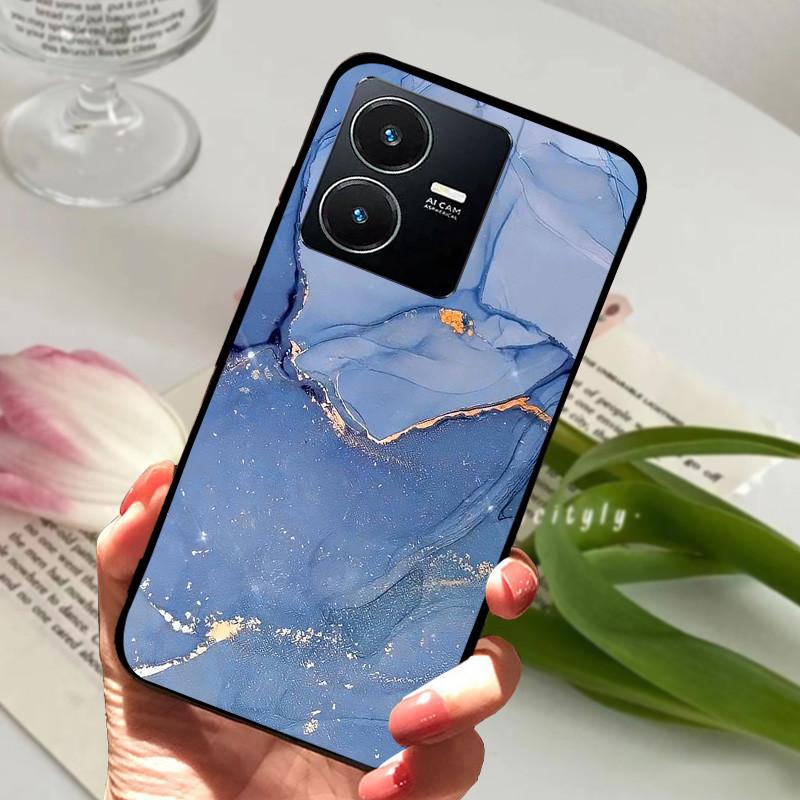 Для Vivo Y22S 2022 Чехол Ударопрочный Мягкий ТПУ Силиконовый Чехол для Телефона Для Vivo Y22 Y 22 V2207 Y22S V2206 Funda Capa Мультяшный Vivoy22