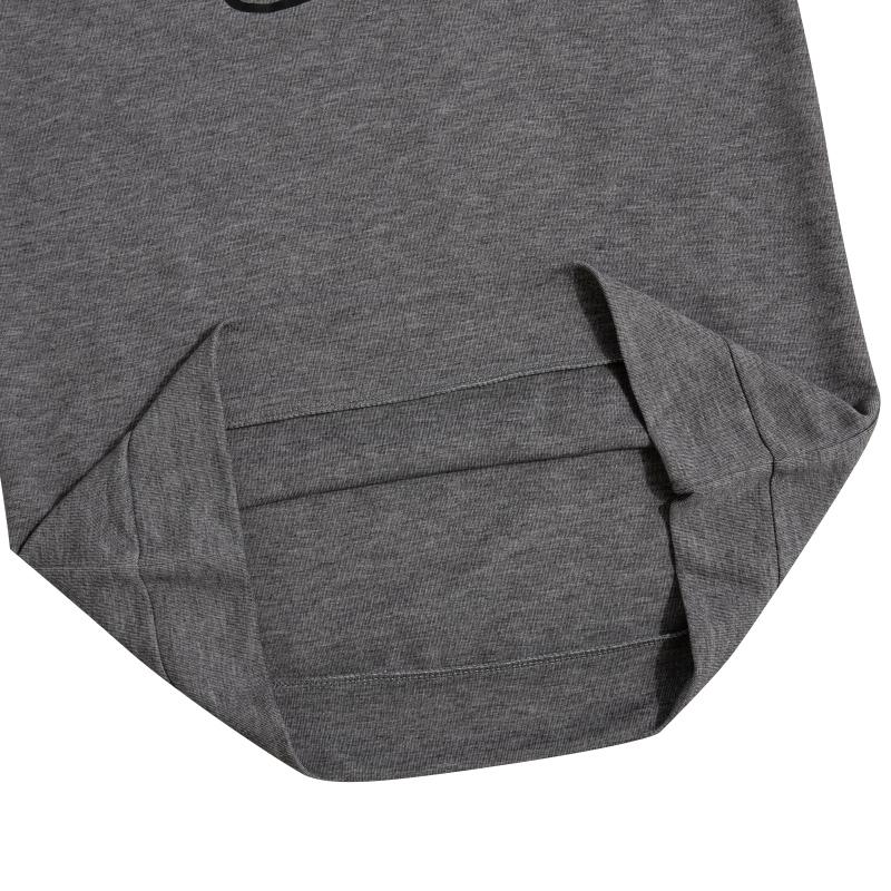 Nike Спортивная повседневная толстовка с круглым вырезом и логотипом Dri-Fit Letter, детская толстовка серого цвета DQ8813-032