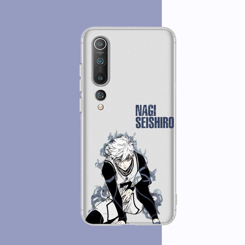 Чехол для телефона Аниме Blue Lock для Redmi 10 5plus 7A Note 5 8 9 A K20 K40 8T 10 pro Прозрачный чехол