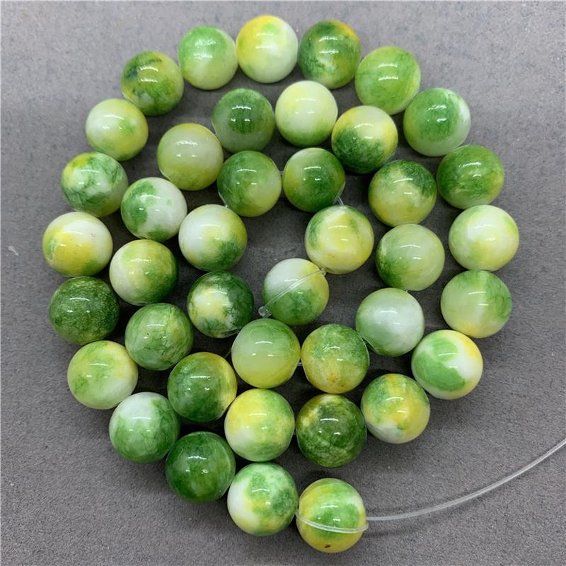 4 цвета, синий, зеленый, желтый, красный, персидский халцедон, 6/8/10 мм, свободные бусины