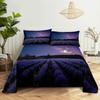 Y1 HomePurple Bedding Set Bed Sheet Linens Pillow Case Queen King Size Lanvender Butteryfly for Bedroom Soft Twin Full Single Do