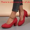 High Heels For Women With Rounded Toe And Chunky Heel For Daily Wear