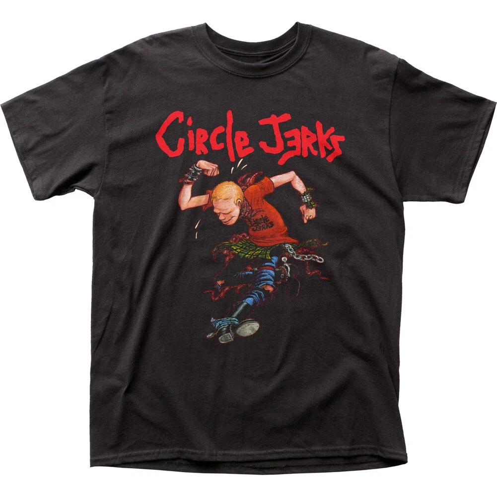 Circle Jerks Skank Man Мужская футболка Рок-н-ролл Музыка Классическая футболка группы Черный