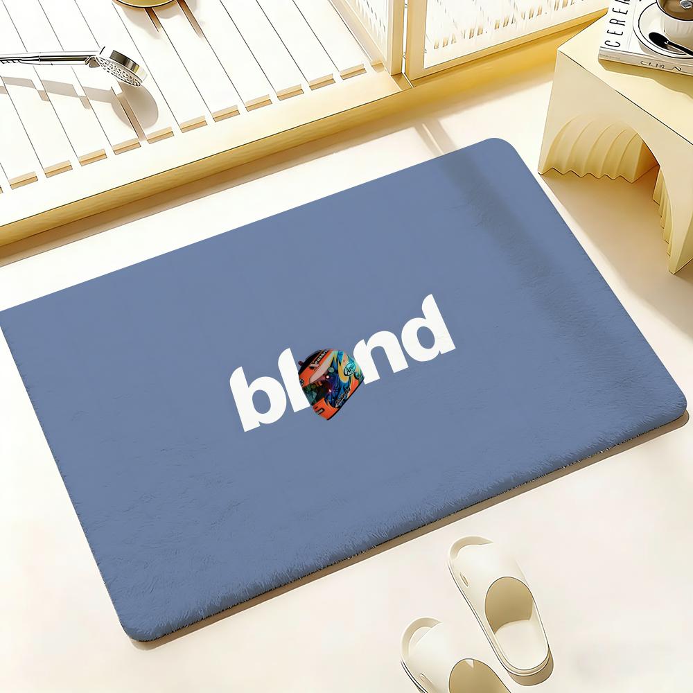 Singer F-Frank Ocean Floor Mat Bedroom Living Room Flannel Door Mat Non-Slip Home Decor