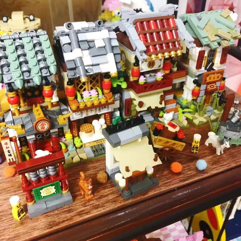 Конструктор LOZ Blocks Мини Уличный Магазин Китайский Стиль Строительные Кирпичики Бар Продуктовый Магазин Сборные Игрушки Для Детей Рождественские Подарки Девочкам 1722