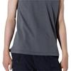 Uniqlo Мужской топ-майка AIRism с сетчатой вставкой, в полоску, прямого кроя, с круглым вырезом, Цвет: Темно-серый 470934-08