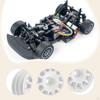 4x Racings Car Wheel Hub Tires RC Rims Accessories High Performance Professional Compatible