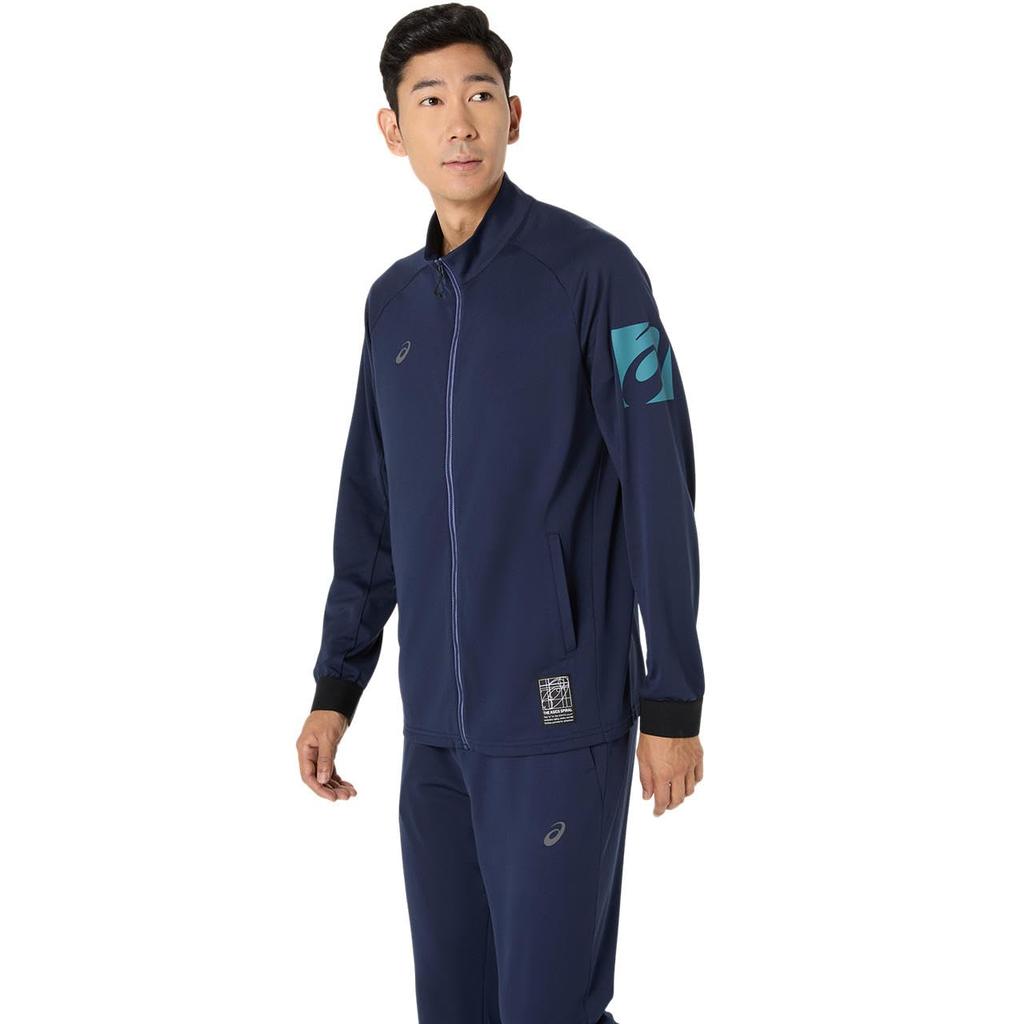 Тренировочная одежда Dry Stretch трикотажная куртка 2031E986 унисекс для взрослых 400 M [ASICS] (полночь)
