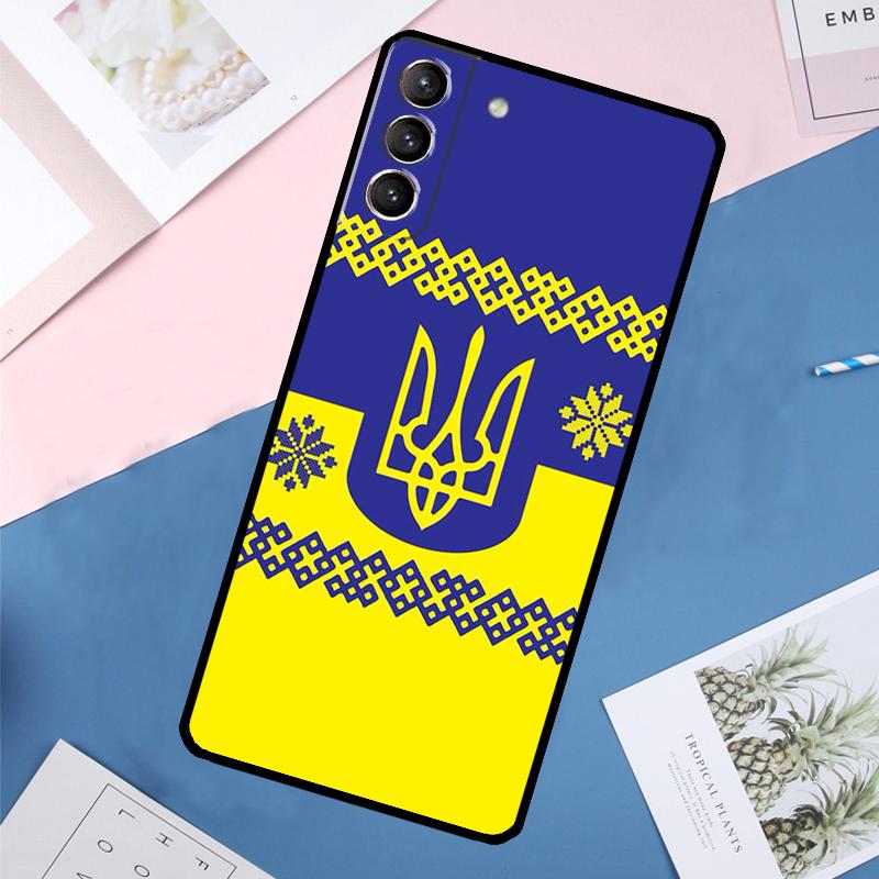 Чехол Флаг Украины для Samsung Galaxy S24 Ultra S20 S21 S22 S23 S25 Ultra S9 S10 Plus S25 FE Задняя крышка