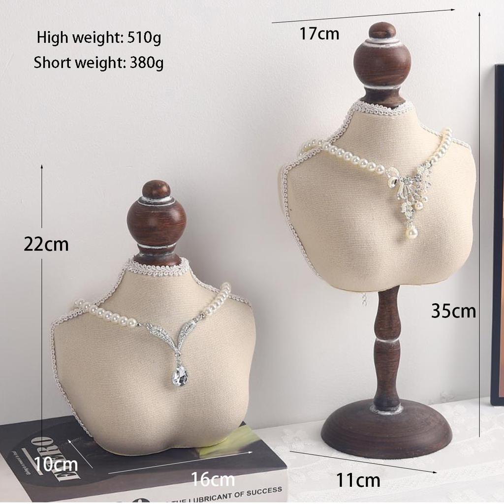 Портретная шейная витрина для ожерелий Вертикальная витрина Ювелирные витрины Органайзер Стойка Прямая трансляция Ожерелья Фигурки Украшения Дисплей Аксессуары