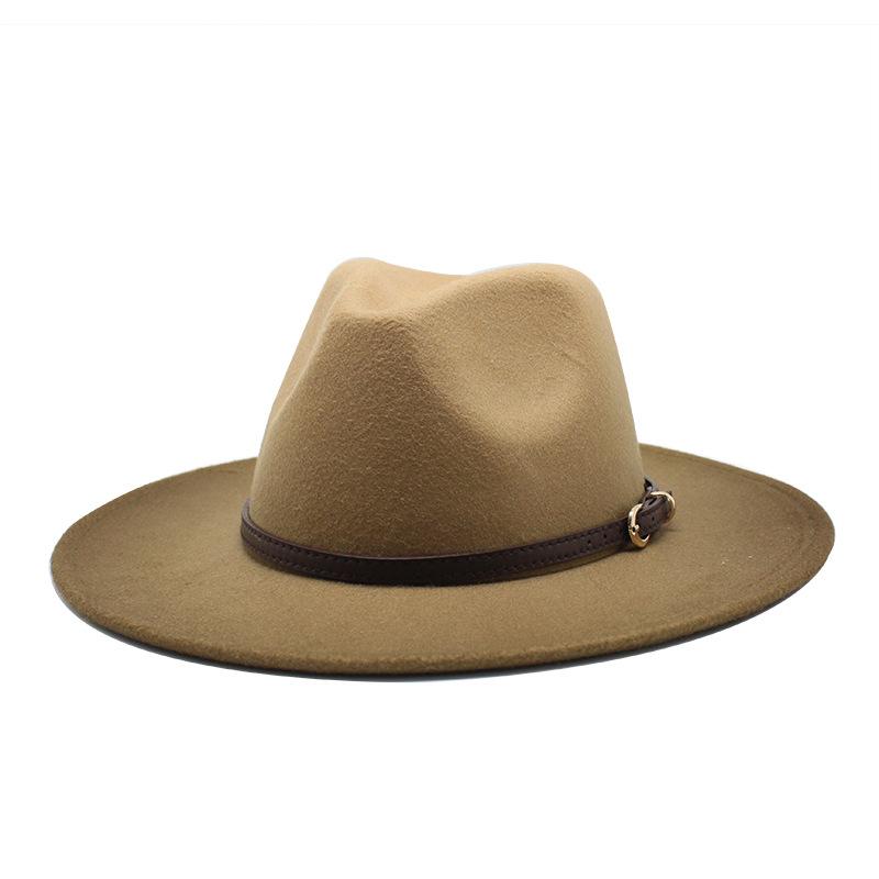 Британский стиль Мужская и женская аэрозольная краска Постепенное изменение цвета джаз шерстяная шляпа модная большая шляпа
