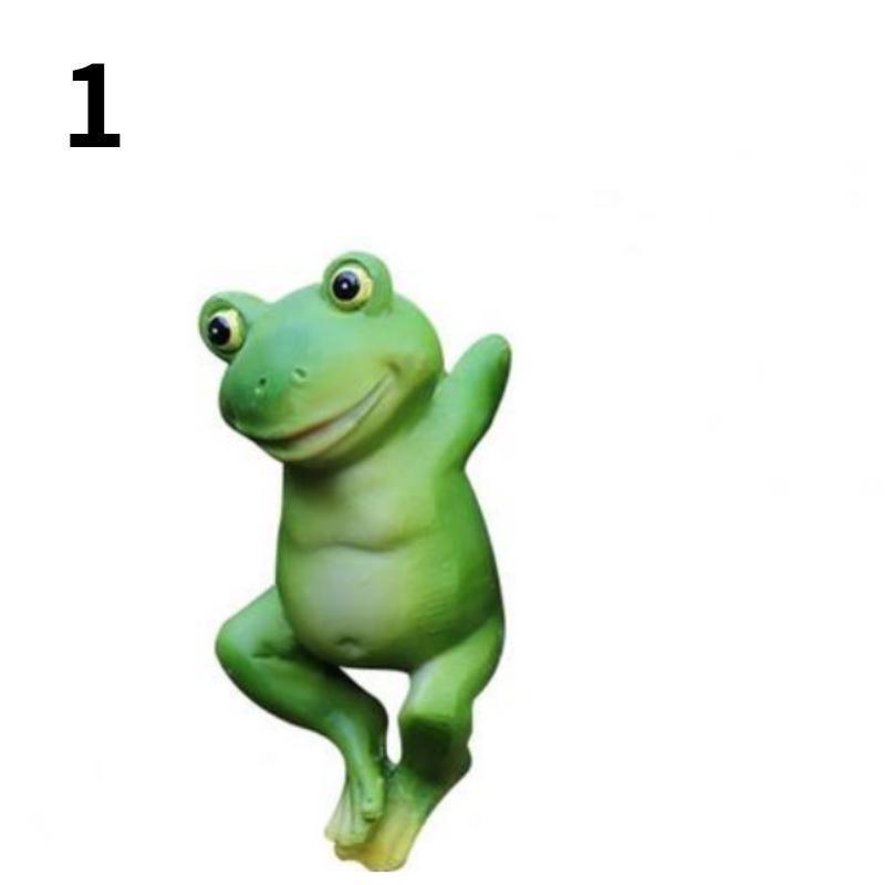 1 Pcs Resin Statue Model for Garden Resin Plants Pots Decor Statue Lovely Shape Statue Decor Visual Effect