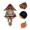 Forest Tower Wood Pendulum Vintage Clocks Vintage 3D Chiming Clock Creative Wood Wall Clock Home