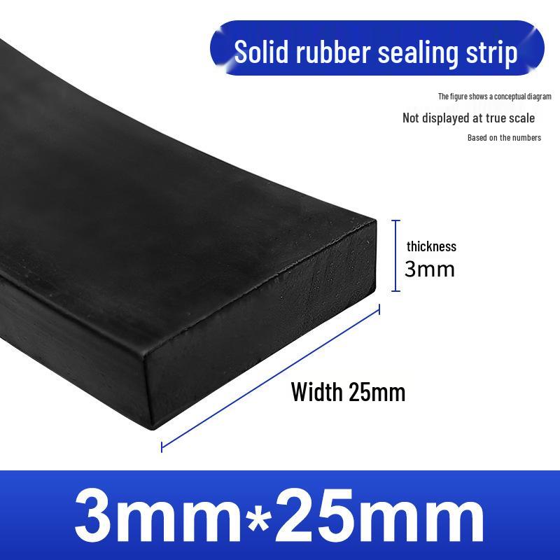 Nitrile Rubber Strip: Oil & Pressure-Resistant Shock Absorbing Glass Pad for Sealing & Joint Support