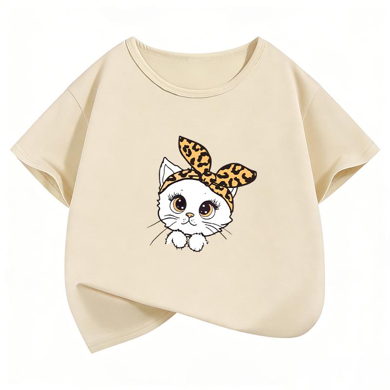 Casual Cat T Shirts Cat Meme Funny Harajuku Funny Cartoon Short Sleeve Kids Childrens Tshirt Boys Girls Casual Top Tee