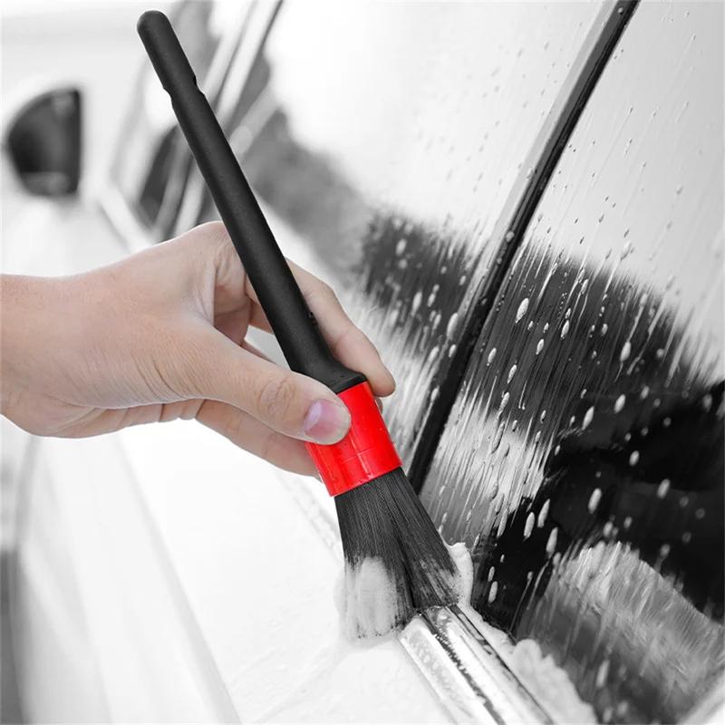 5PCs Detailing Brush Set Car Brushes Car Detailing Brush for Car Cleaning Detailing Brush Dashboard Air Outlet Wheel Brush