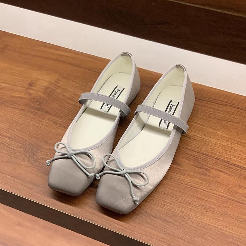 Модные SUOJIALUN 2025 Весенние Новые Туфли-Мэри Джейн Пастельных Цветов для Женщин, Модные Туфли-Балетки с Круглым Носком для Элегантных Леди