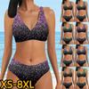 Two Piece Set Swimming Suit Women High Waist Bathing Suit Bath Suit Loose Bikini Swimsuits Women New Design Printing Swimwear