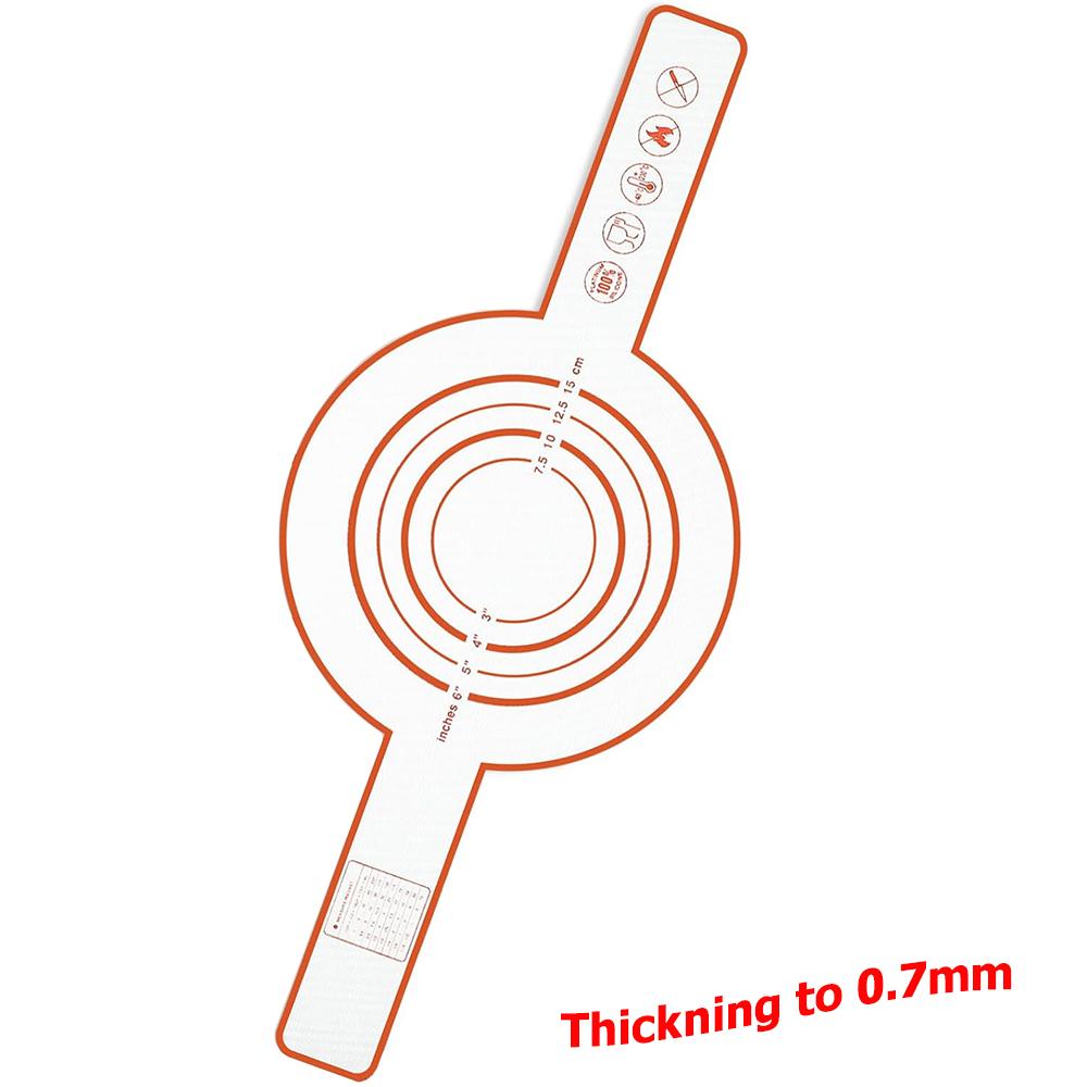 LMETJMA Silicone Bread Sling for Dutch Oven Non-stick Bread Baking Mat with Long Handle Heat Resistant Dutch Oven Liners JT300