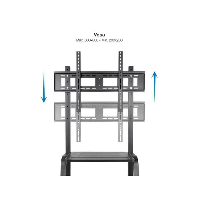 TOOQ FS20101M-B - Support Au Sol COLOSO Avec Roulettes Pour Écrans De 37" À 100"