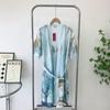 Пижама кимоно в японском стиле, женская летняя тонкая из ледяного шелка, с коротким рукавом, халат, сексуальный домашний костюм из двух частей на бретелях, можно носить как верхнюю одежду